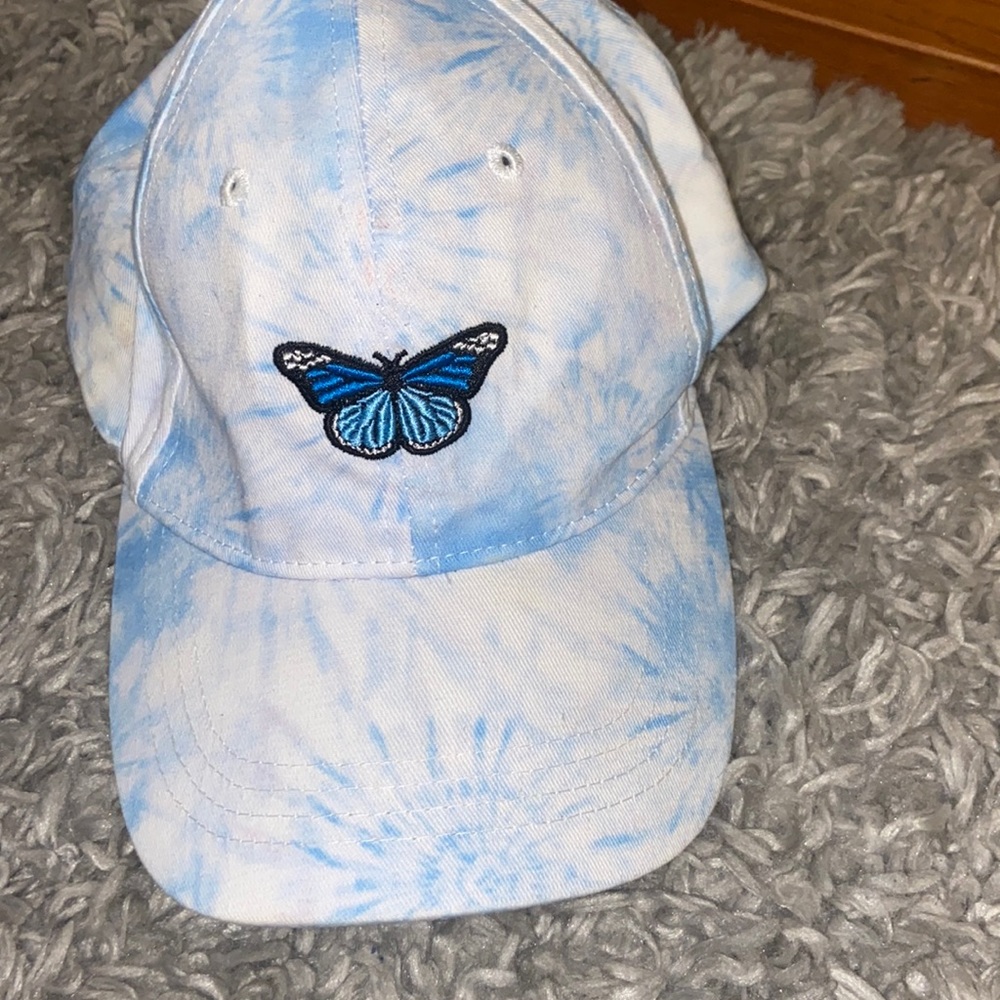 Blue butterfly hat !!!